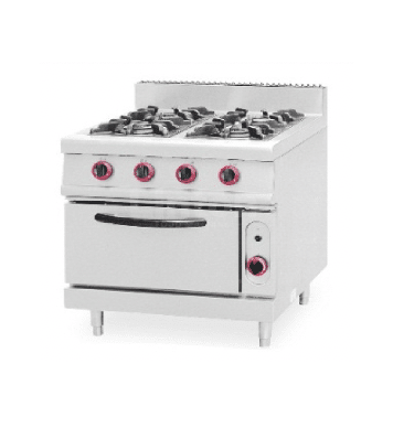 Four Head Gas Stove & Gas Oven