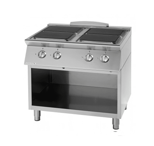 Electric Square Plate Hob on Open Base Unit