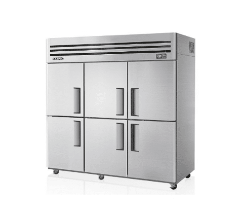 Skipio 6 Door Upright Stainless Steel Freezer