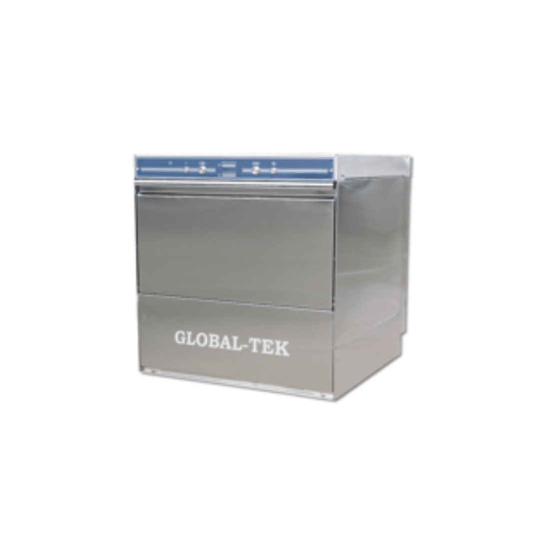 Global-Tek Under Counter Glass & Dishwasher with Dispenser