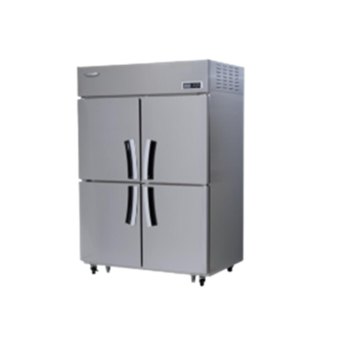 Lassele 4 Door Upright Freezer Stainless Steel